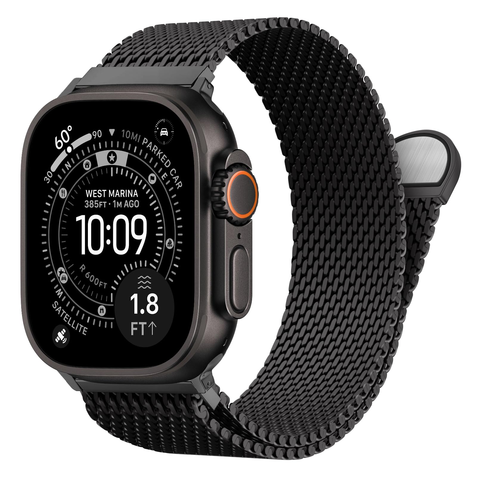Mesh Coil Strip - Tali Logam Tebal untuk Apple Watch